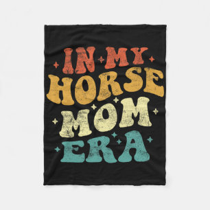 In Meiner Horse Mom Ära Lustige Horse Mom Vintage Fleecedecke