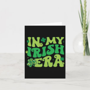 In meiner irischen Ära Funny Groovy Saint Patrick' Karte