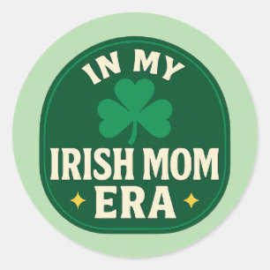 In meiner irischen Mummie-Ära – St. Patrick Runder Aufkleber