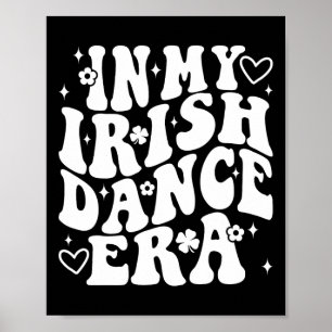 In meiner irischen Tanz-Ära Groovy Shamrock Tänzer Poster