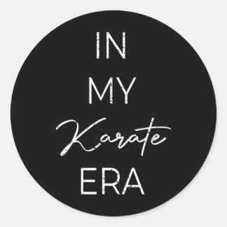 In meiner Karate Ära 1 Runder Aufkleber