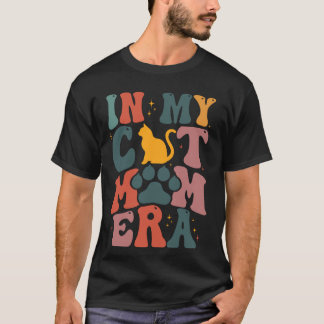 In meiner Katze Mama Era Retro Groovy Cat Lover T-Shirt