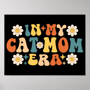 In meiner Katze Mama Era Retro Groovy Poster