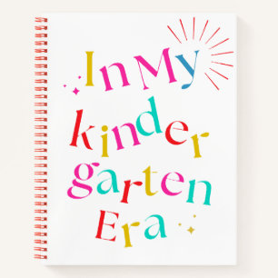 In meiner Kindergarten-Ära – Bunt und süß  Notizbuch