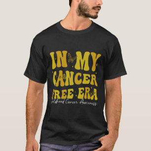 In meiner krebsfreien Ära Kinder-Krebsbewusstsein T-Shirt