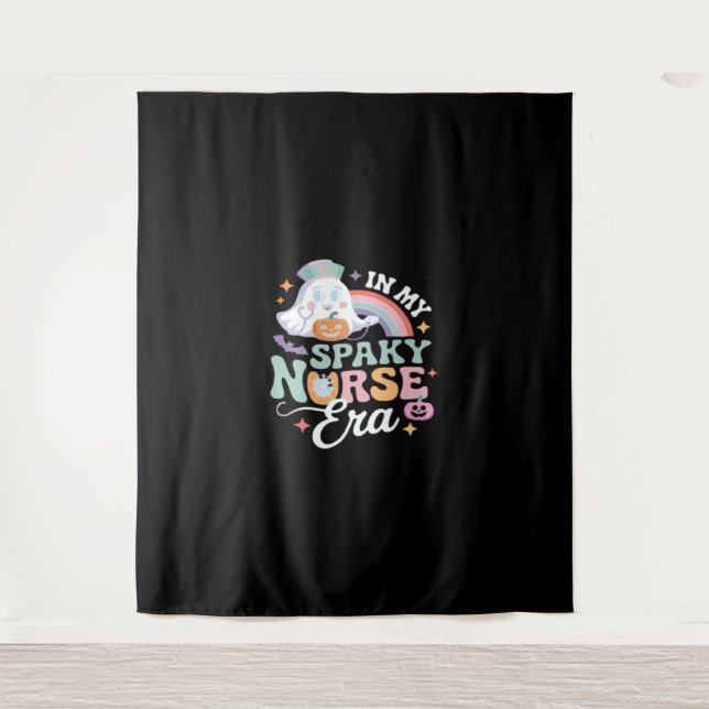 In meiner leckeren Nursezeit Halloween-Trick oder  Wandteppich (Vorderseite)