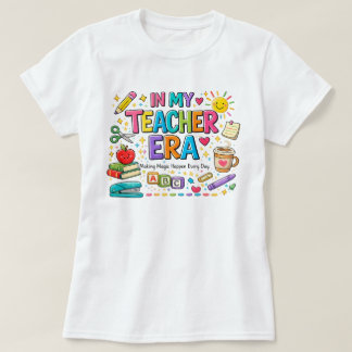 In meiner Lehrer-Ära - buntes Lehrer-Shirt T-Shirt