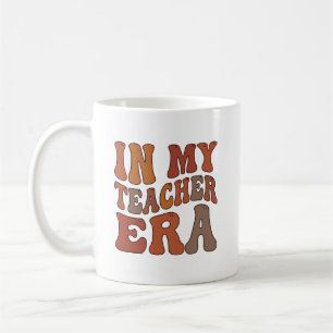 In meiner Lehrer-Ära Retro-Wellentypografie Kaffeetasse