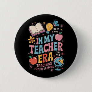 In meiner Lehrer-Ära zurück zur Schule Kindergarte Button