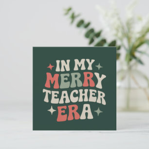 In meiner Lehrerära Geschenk für das Leben als Vor Feiertagskarte