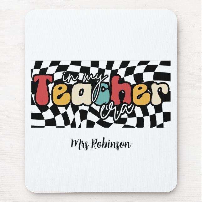 In meiner Lehrerära Retrolehrer Mousepad (Vorne)