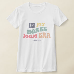 In meiner Mama Ära Pastel Wavy Text Reittier T-Shirt