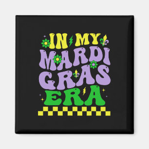 In meiner Mardi Gras-Ära Festival Retro Karneval U Magnet