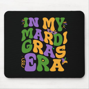 In meiner Mardi Gras Era Retro Groovy Lilie Fat Mousepad