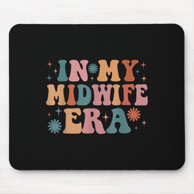 In meiner Midfrau Era Funny Women Weihnachten Mousepad (Vorne)