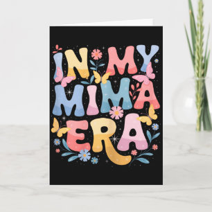In Meiner Mima-Ära Retro Groovy Mima Muttertag Mim Karte