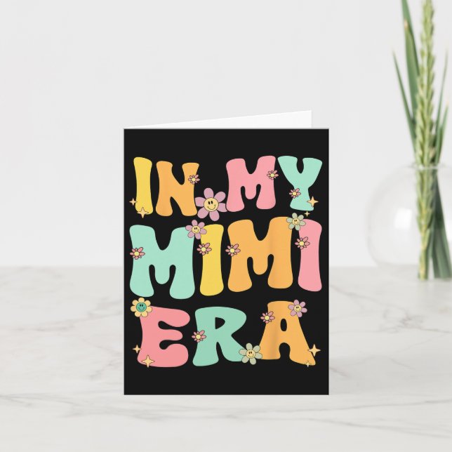 In meiner Mimi Ära Retro Groovy Mimi Großmütter D Karte (Vorderseite)