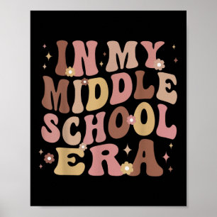 In meiner Mittelschulzeit Zurück zur Schule Lehrer Poster