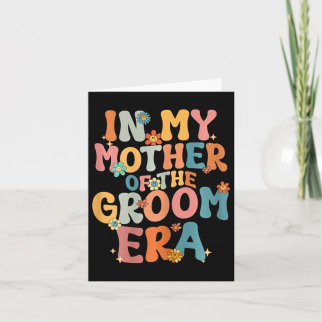 In meiner Mutter der Groom-Ära Mama Mutter der Gr Karte (Vorderseite)