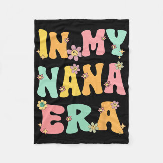 In meiner Nana Era Retro Groovy Nana Grandma Mütte Fleecedecke