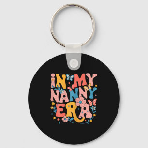 In meiner Nanny-Ära Retro Groovy Muttertag Nanny A Schlüsselanhänger
