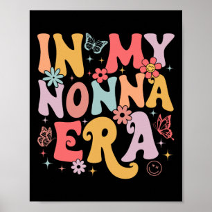 In meiner Nonna Era Groovy Retro Mütter Day Butter Poster