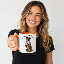 In Meiner Nope-Ära Lustige Boxer-Hunde-Einstellung Tasse