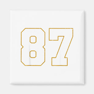 In meiner Nummer 87 Era Vintage Retro Magnet