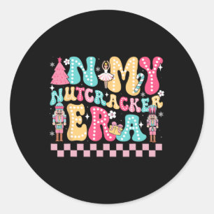 In meiner Nutcracker Era Nutcracker Squad Christma Runder Aufkleber
