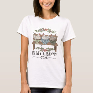 In meiner Oma-Ära Retro-Farmhouse-Huhn-Holz-He T-Shirt