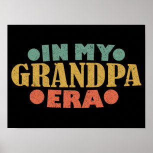 In meiner Opa-Ära Retro Vintage Vatertag Poster