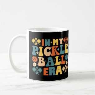 In meiner Pickleball-Ära Retro Groovy Kaffeetasse