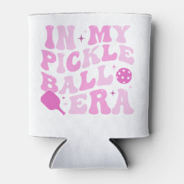 In meiner Pickleball-Ära | Rosa Groovy Lettering Dosenkühler