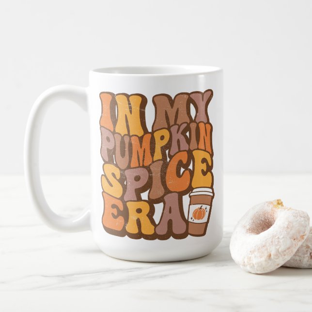 In meiner Pumpkin Gewürzzeit | Pumpkin-Gewürzkaffe Kaffeetasse (Mit Donut)