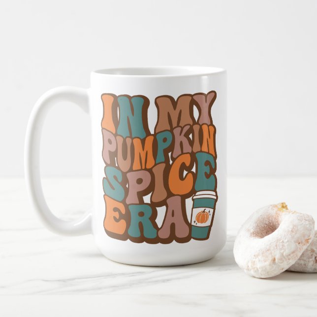 In meiner Pumpkin Gewürzzeit | Pumpkin-Gewürzkaffe Kaffeetasse (Mit Donut)