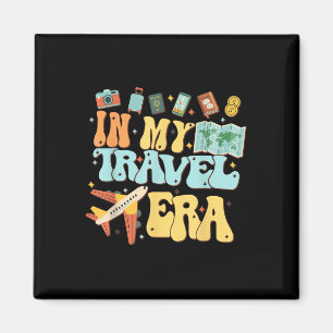 In meiner Reisezeit Funny Traveller Flugzeug Summe Magnet