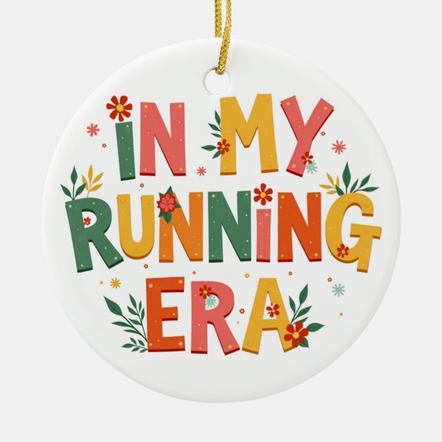 In meiner Running-Ära, ein lustiges Running-Gesche Keramik Ornament (Vorne)