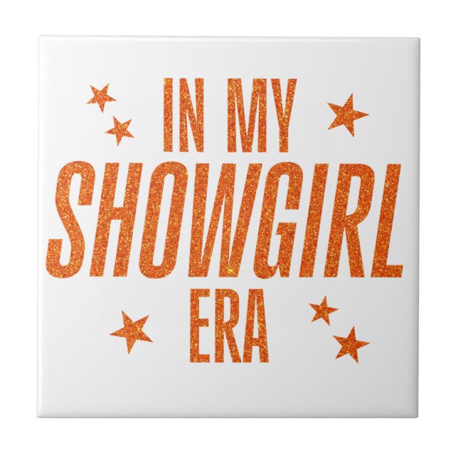 In meiner Showgirl-Ära Fliese (Vorderseite)