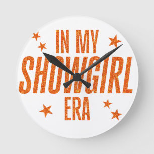 In meiner Showgirl-Ära Runde Wanduhr