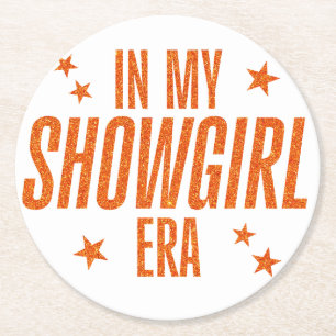 In meiner Showgirl-Ära Runder Pappuntersetzer