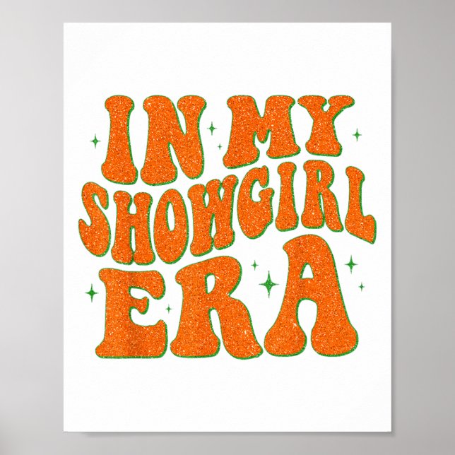 In meiner Showgirl Era Groovy Grafik Outfit Women  Poster (Vorne)