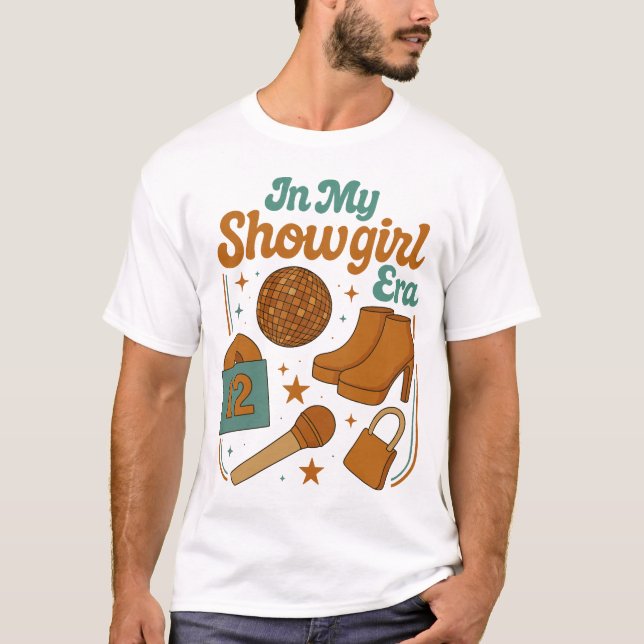 In meiner Showgirl Era Retro Disco Ball T-Shirt (Vorderseite)
