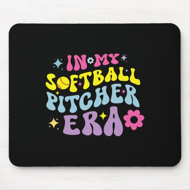 In Meiner Softball-Pitcher-Ära Groovy Fastpitch Mä Mousepad (Vorne)
