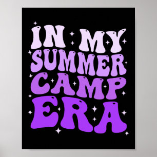 In meiner Sommercamp-Ära Groovy Lustig Camping Cam Poster