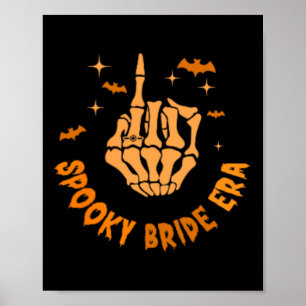 In meiner Spooky Bride Era Halloween Bachelorette Poster