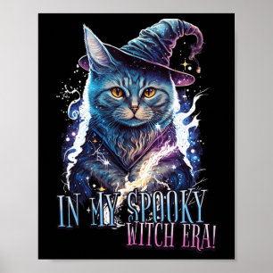 In meiner Spooky Hexenmeisterin Halloween Katzenko Poster