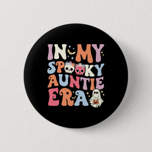 In meiner Spooky Tante Era Halloween Groovy Witchy Button