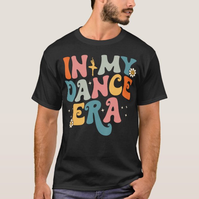 In meiner Tanzzeit Ballett Tänzer Groovy Retro T-Shirt (Vorderseite)