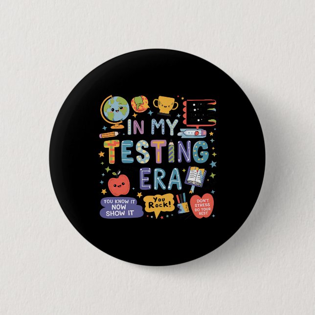 In Meiner Testphase Lehrer Schüler Rocken Den Test Button (Vorderseite)