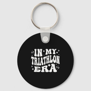 In meiner Triathlon-Ära lustiger Schwimm-Rad-Lauf- Schlüsselanhänger
